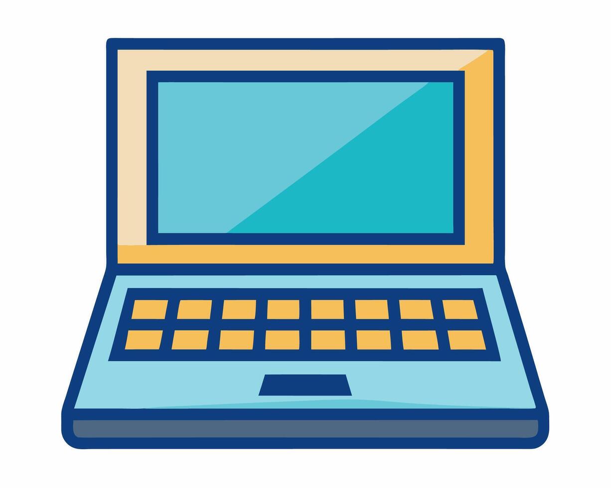 Laptop computer icon illustration design vector