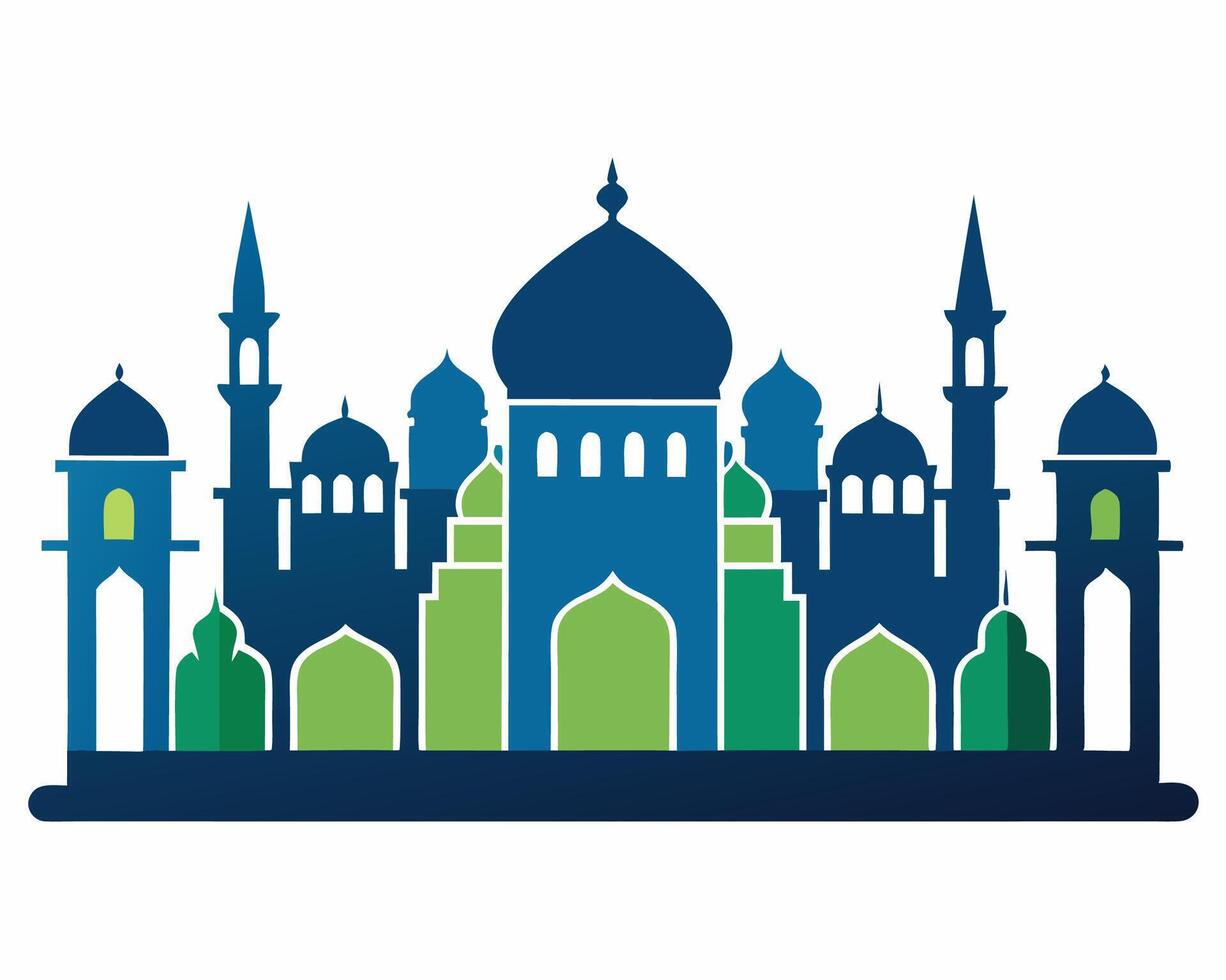Islamic architecture logo vector