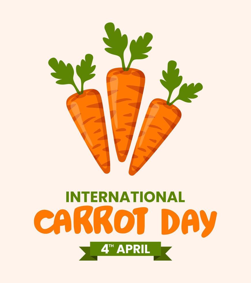 International Carrot Day background, can use for greeting card vector