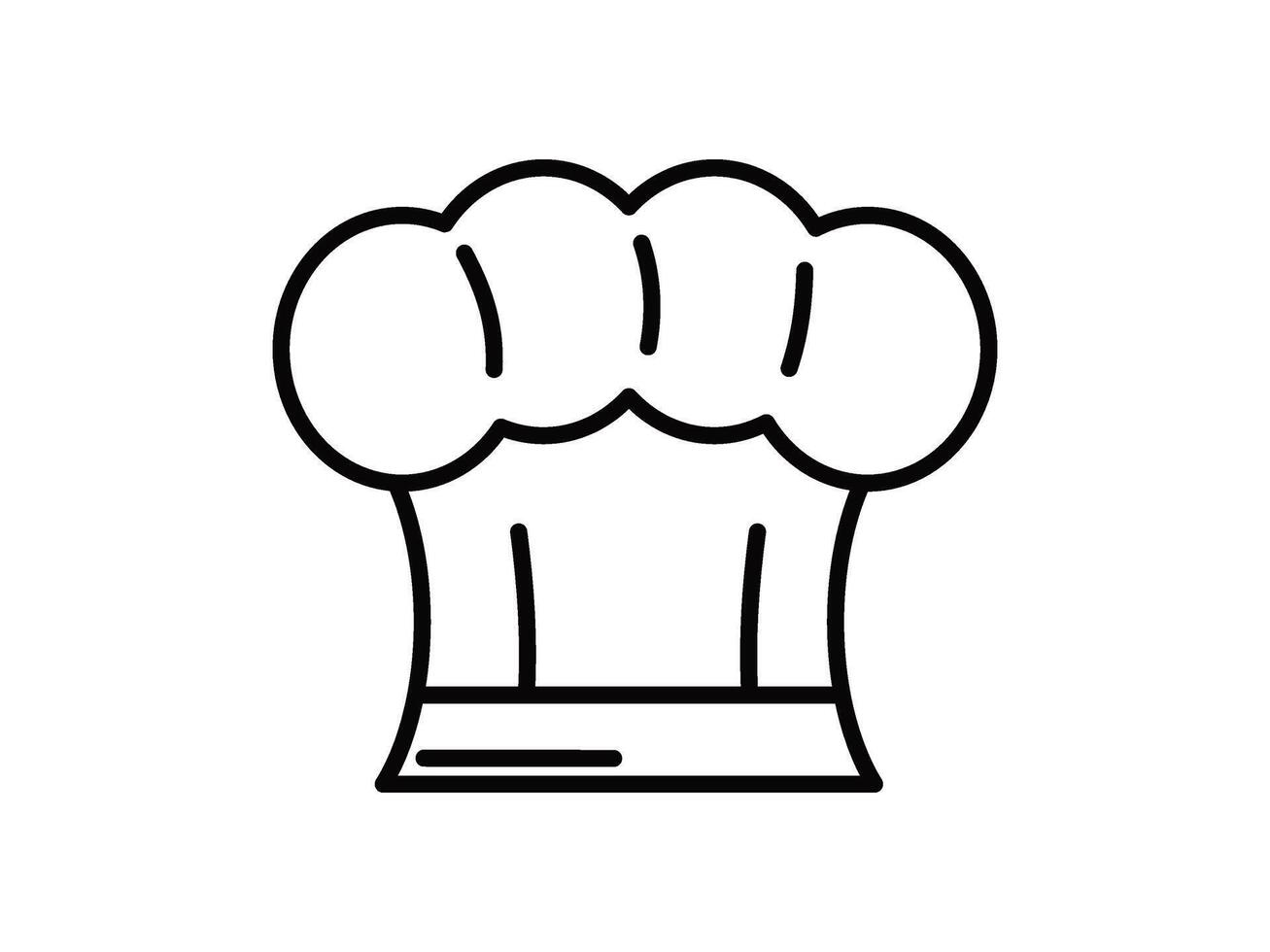 Chef hat icon illustration vector