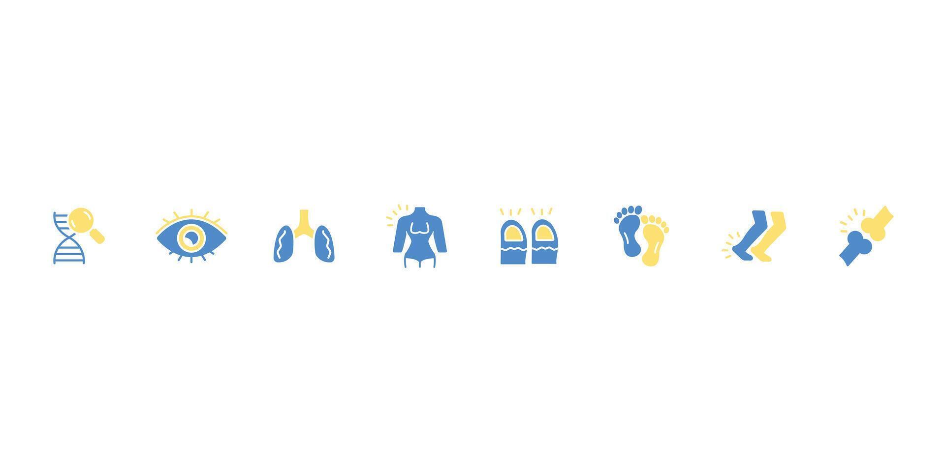 Anatomy icon set.Editable stroke.linear style sign for use web design,logo. vector