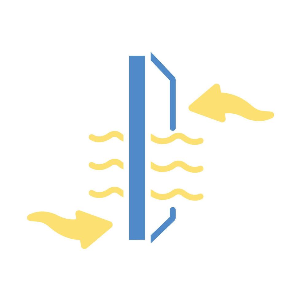 Air filter icon colours trendy flat style vector