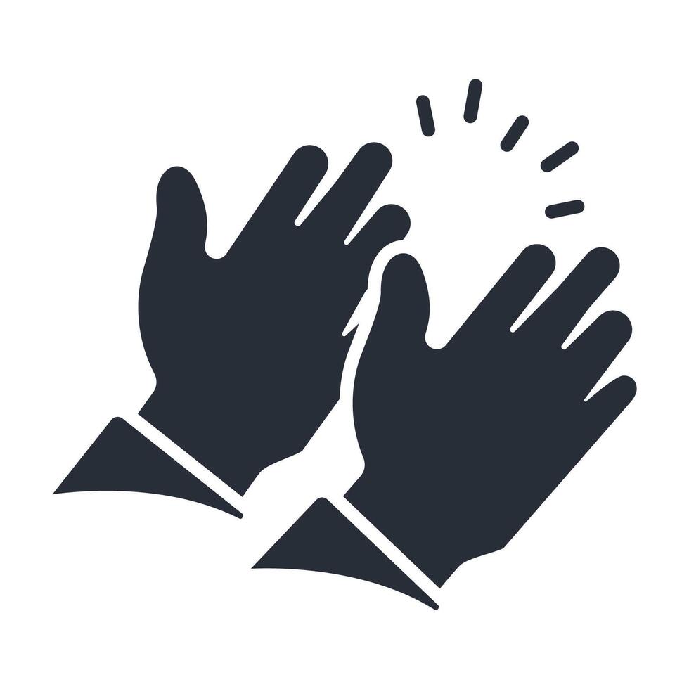 applause icon in trendy flat style vector