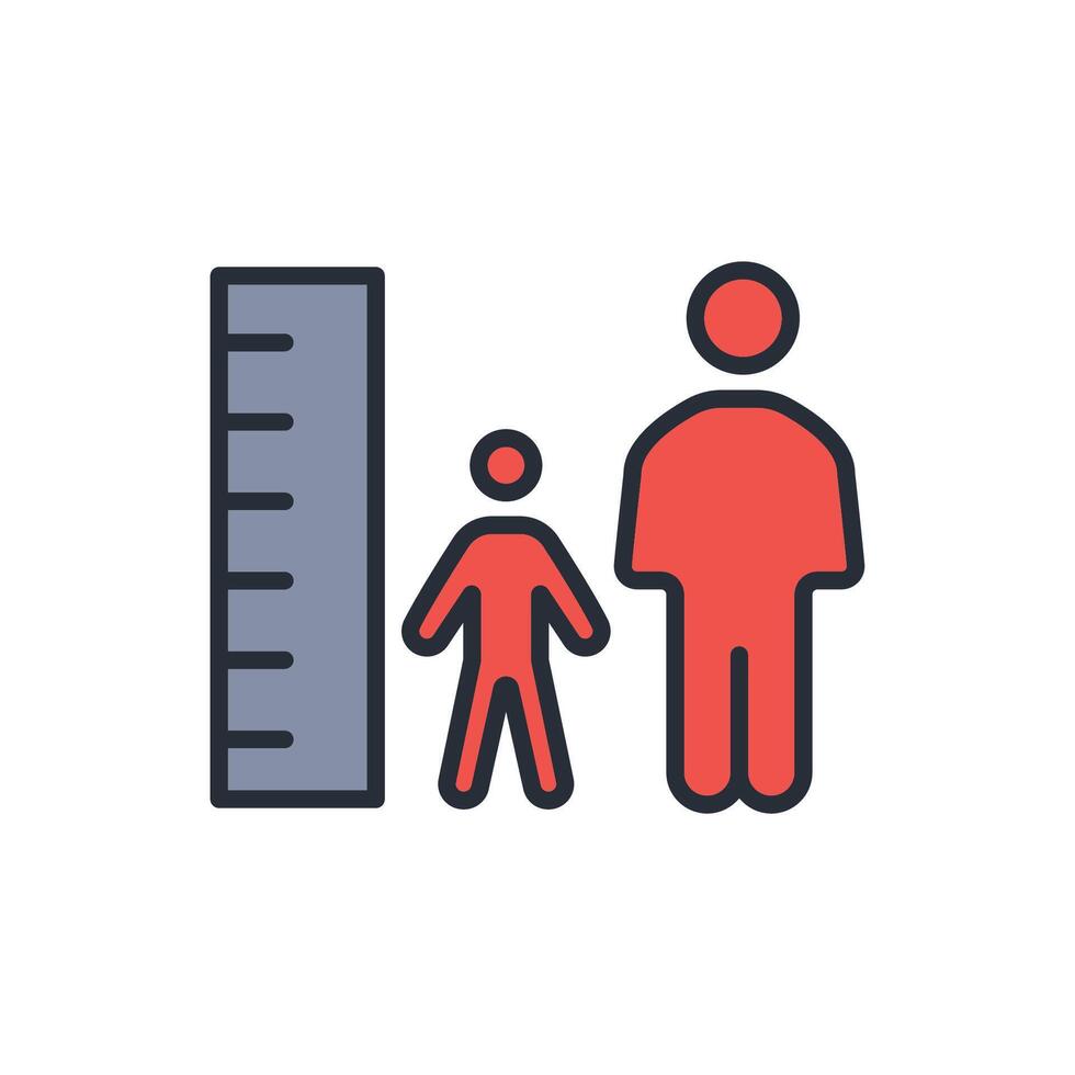 child icon colours trendy flat style vector