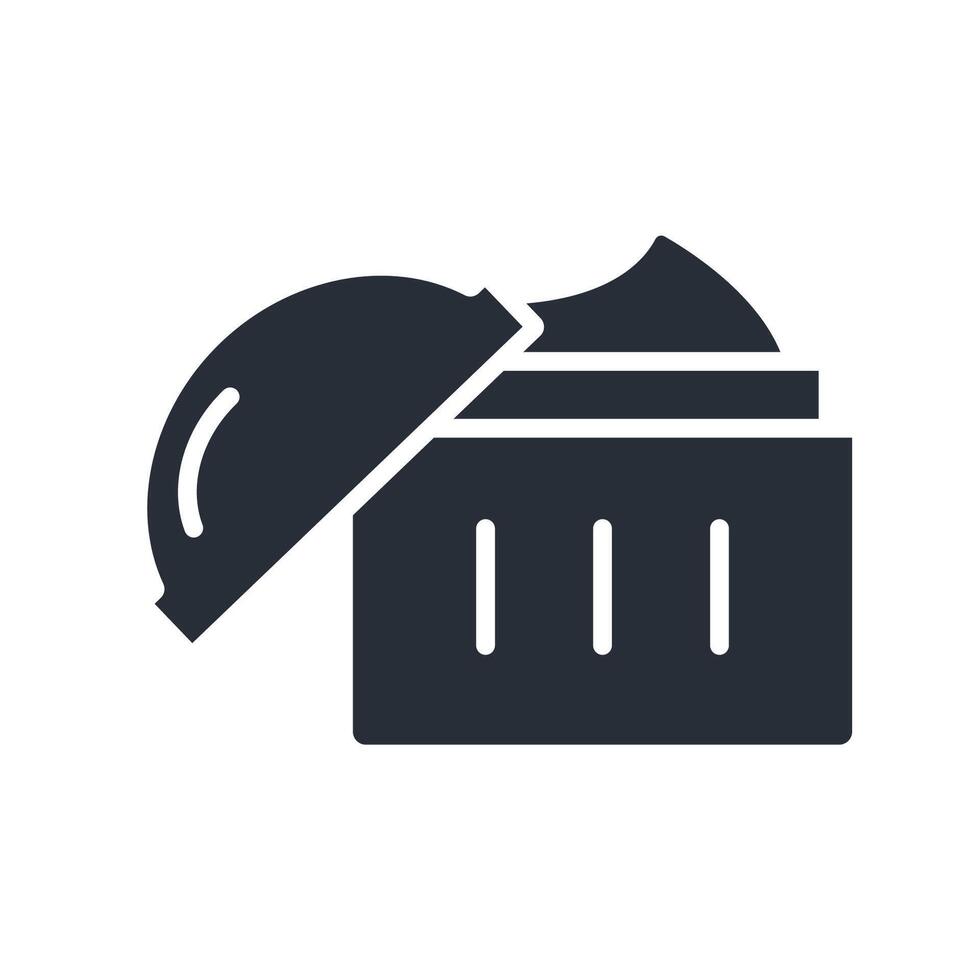 cream icon in trendy flat style vector