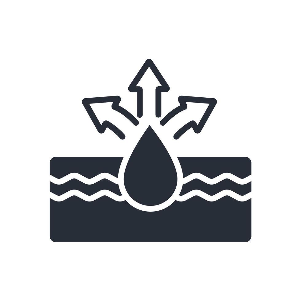 cleaning pore icon in trendy flat style vector
