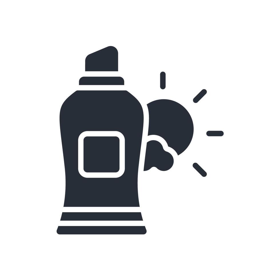 sunscreen icon in trendy flat style vector