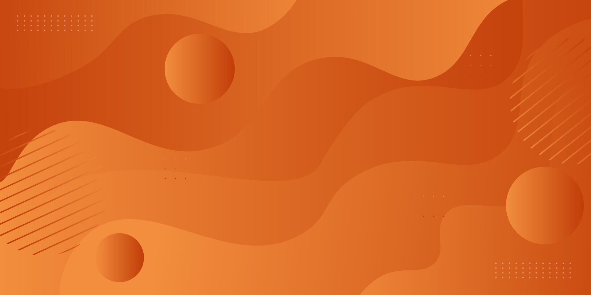 Abstract colorful orange 3D wave pattern background. Trendy background design illustration. vector