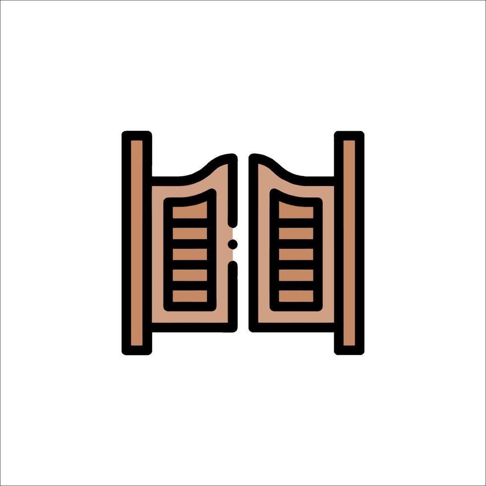 A door with a closed sign on it vector
