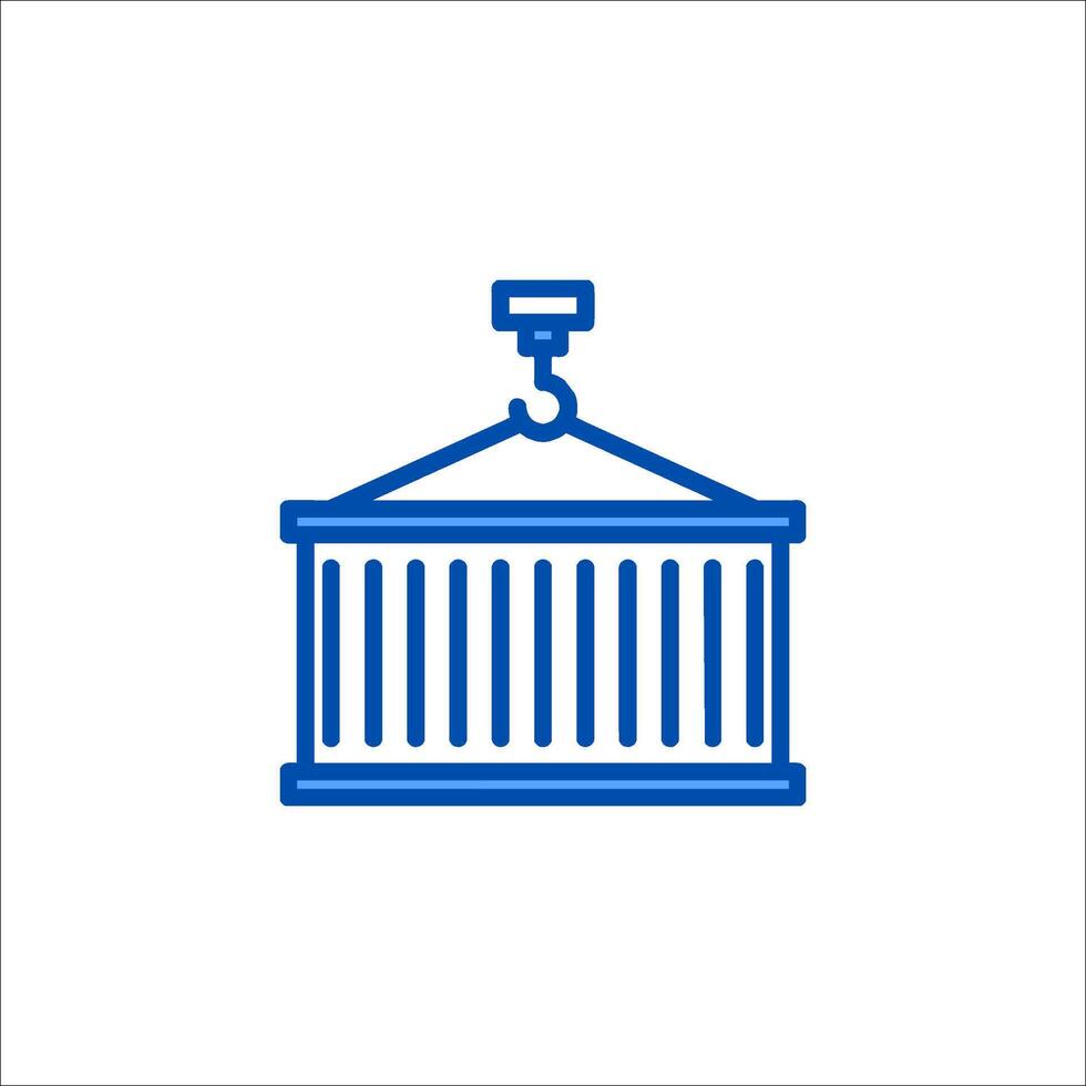 A building with a crane on top of it vector