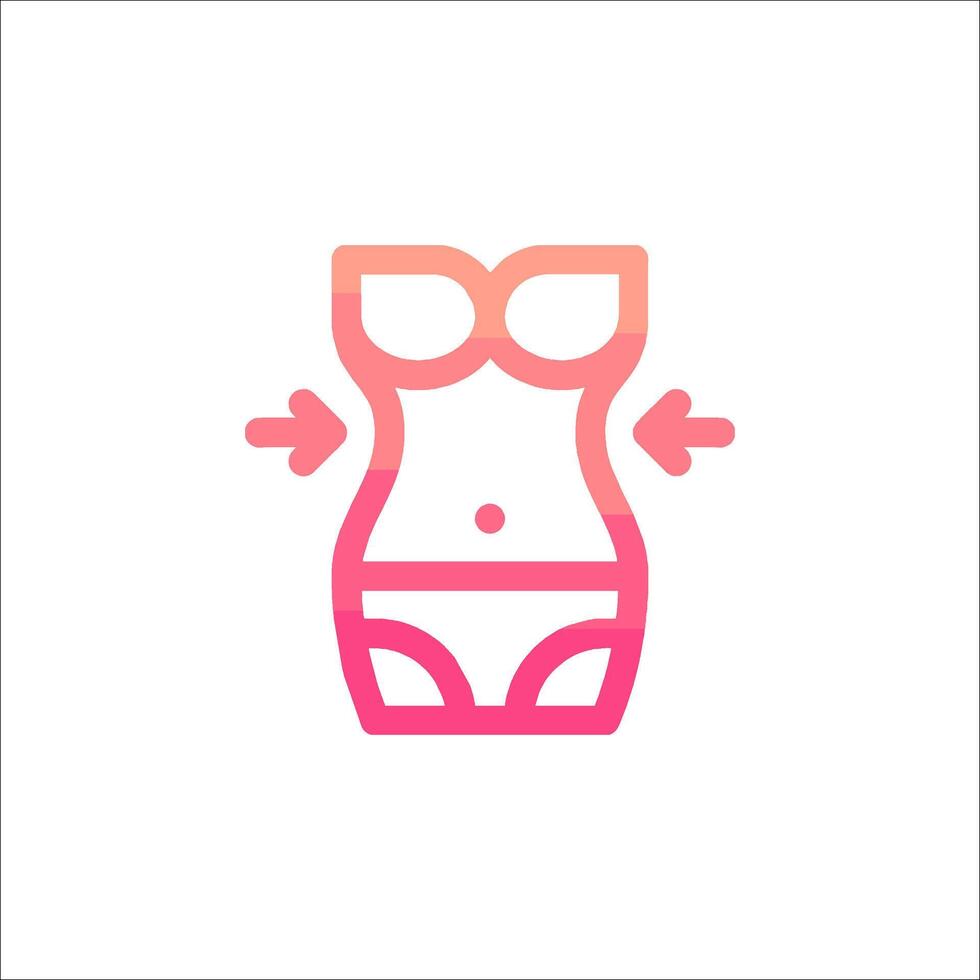 A pink and orange logo for a lingerie store vector