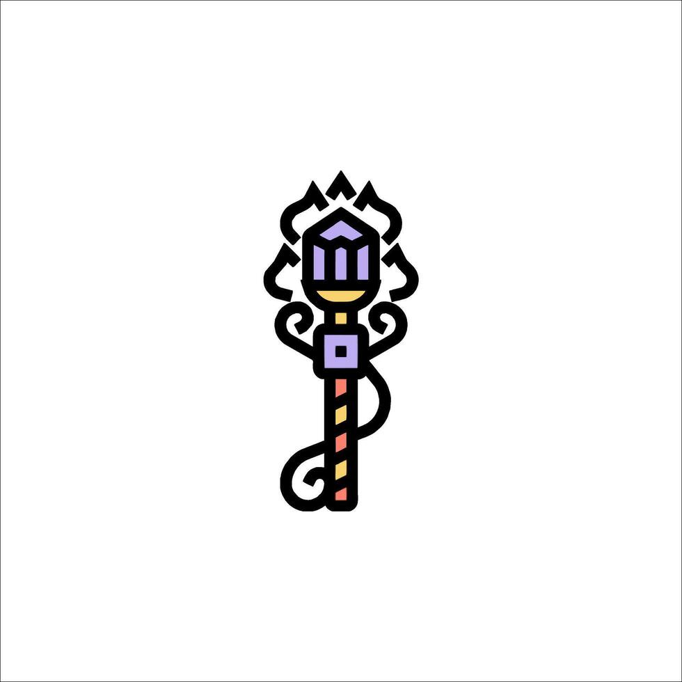 A purple and black logo for a sword vector