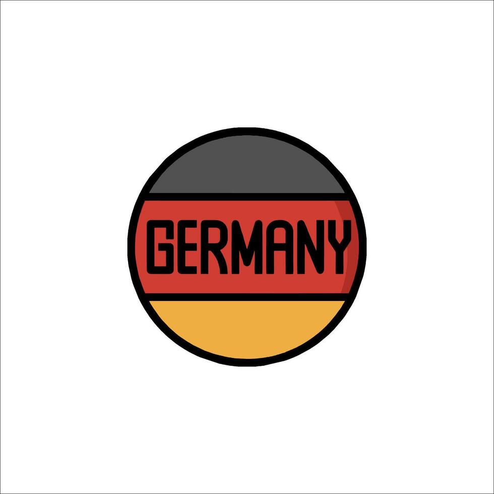 A germany flag with the word germany in the center vector