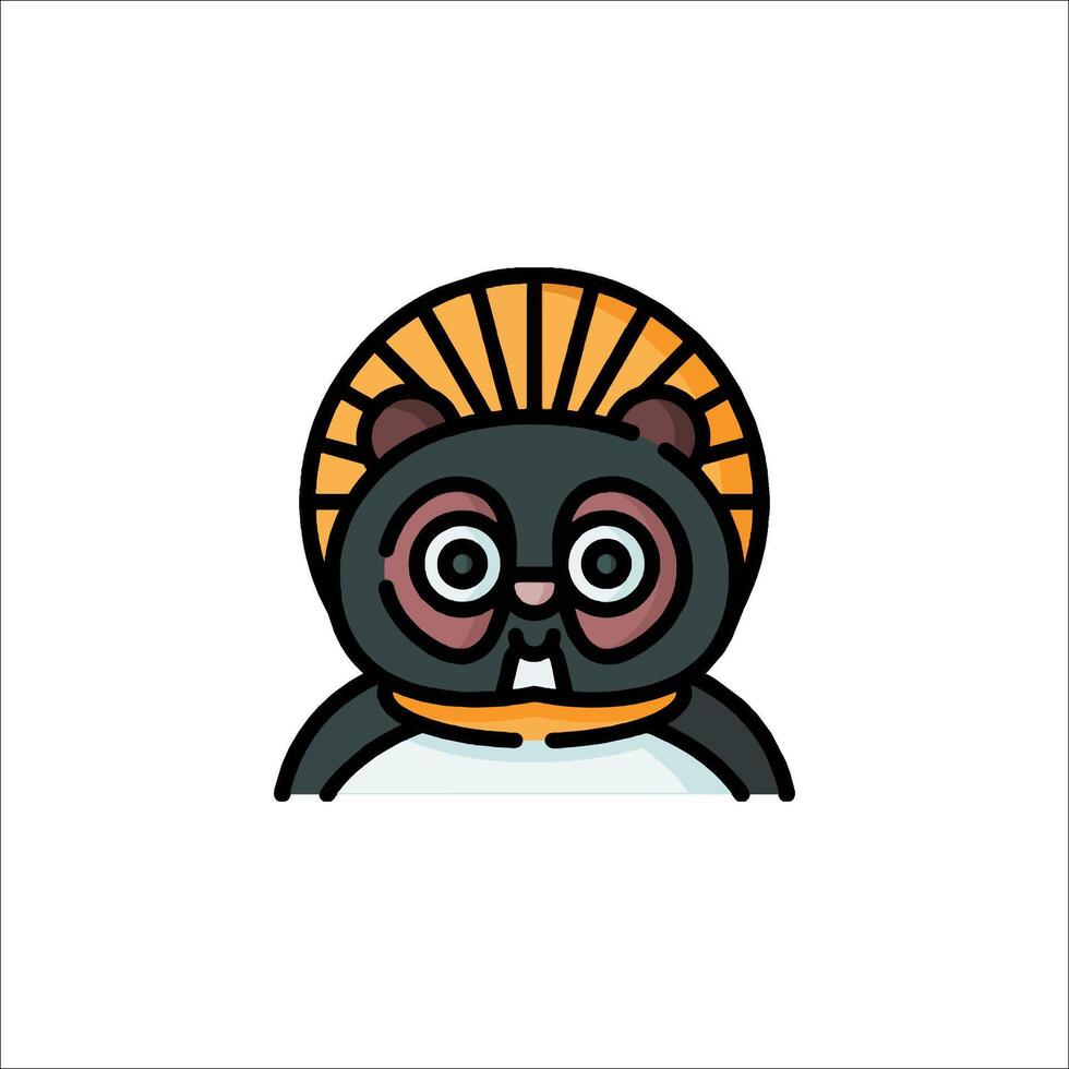 A cartoon bear wearing a hat on a white background vector