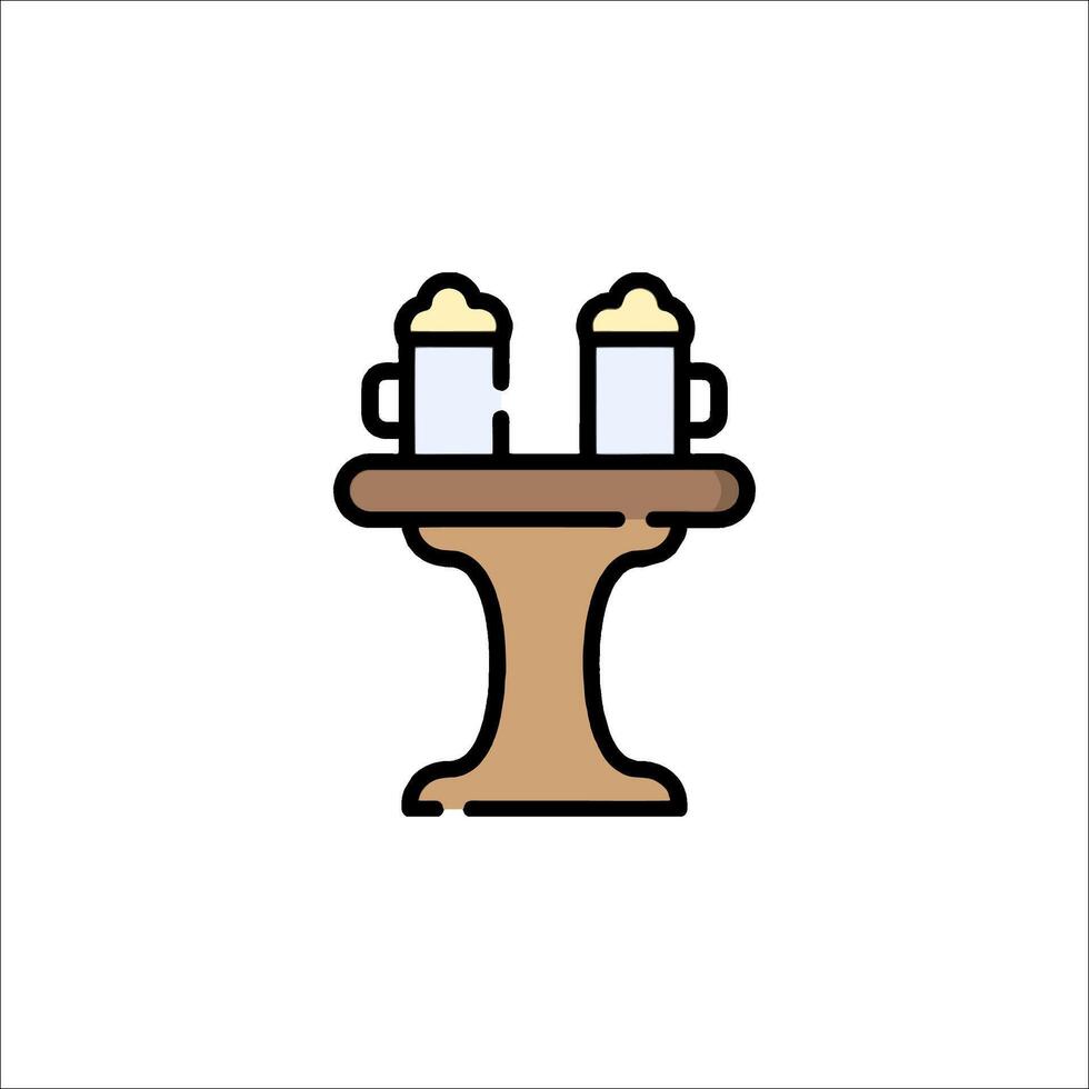 Beer stein icon illustration vector