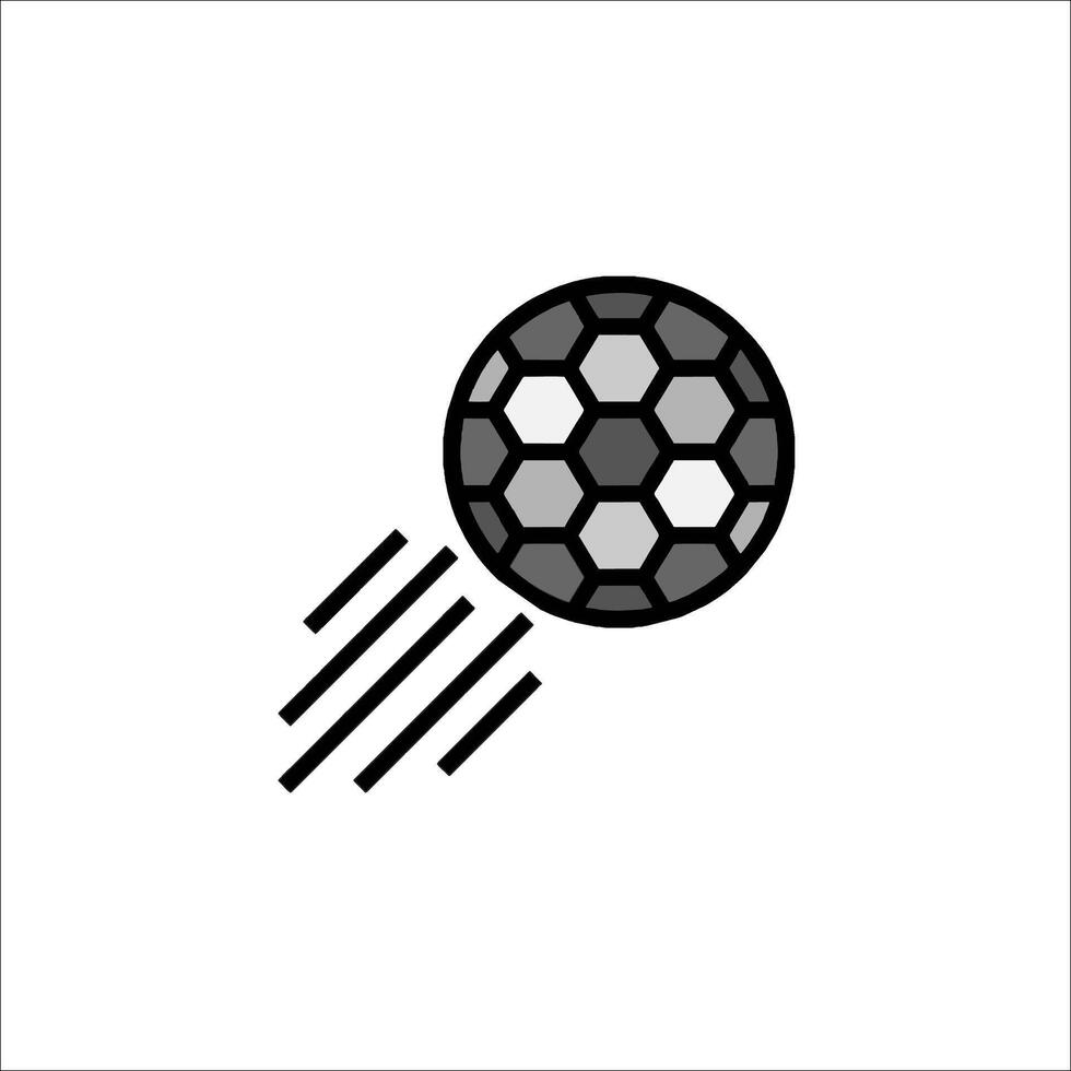 A soccer ball flying through the air vector