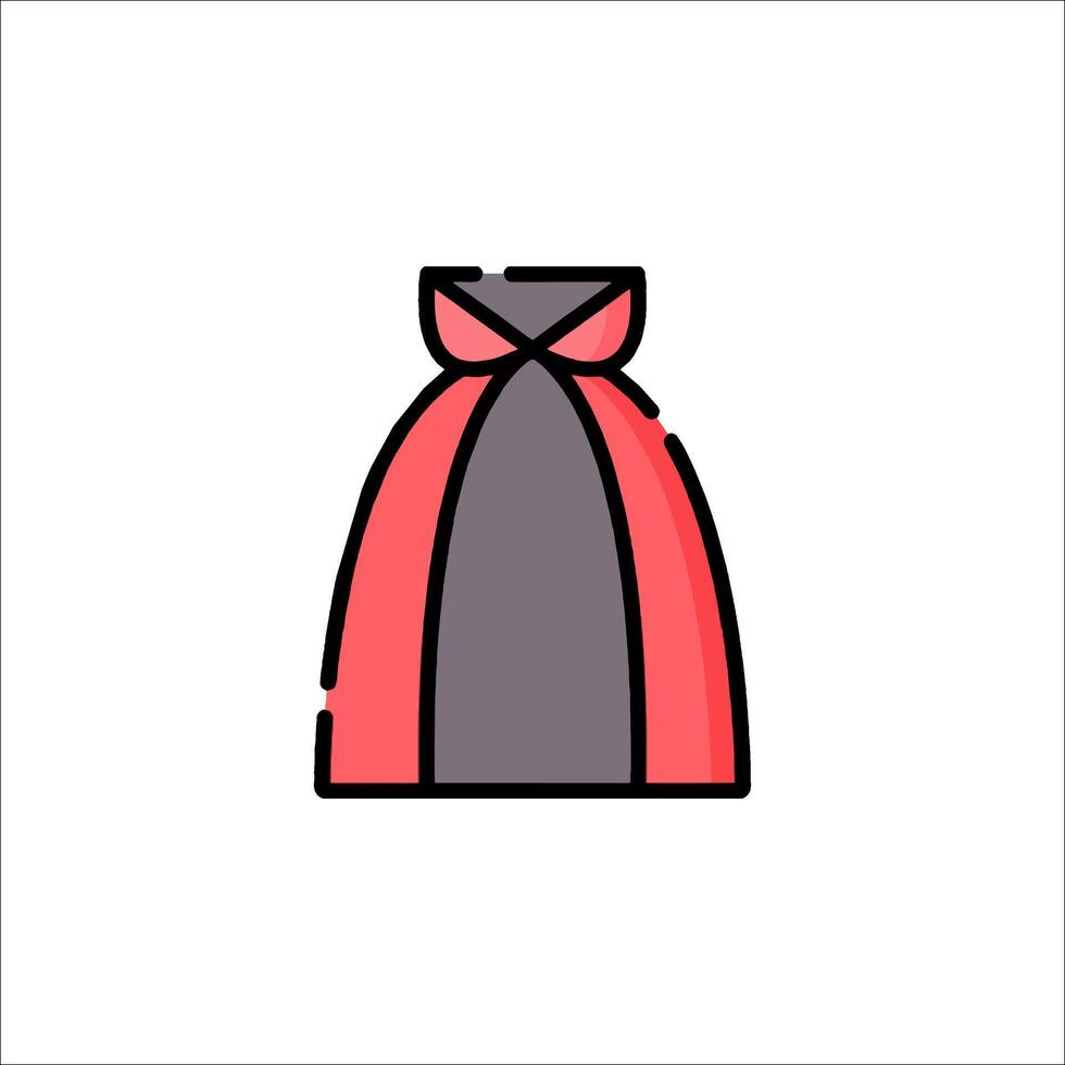 A red dress with a red bow on it vector