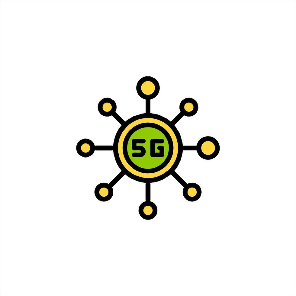 5g logo design concept illustration vector