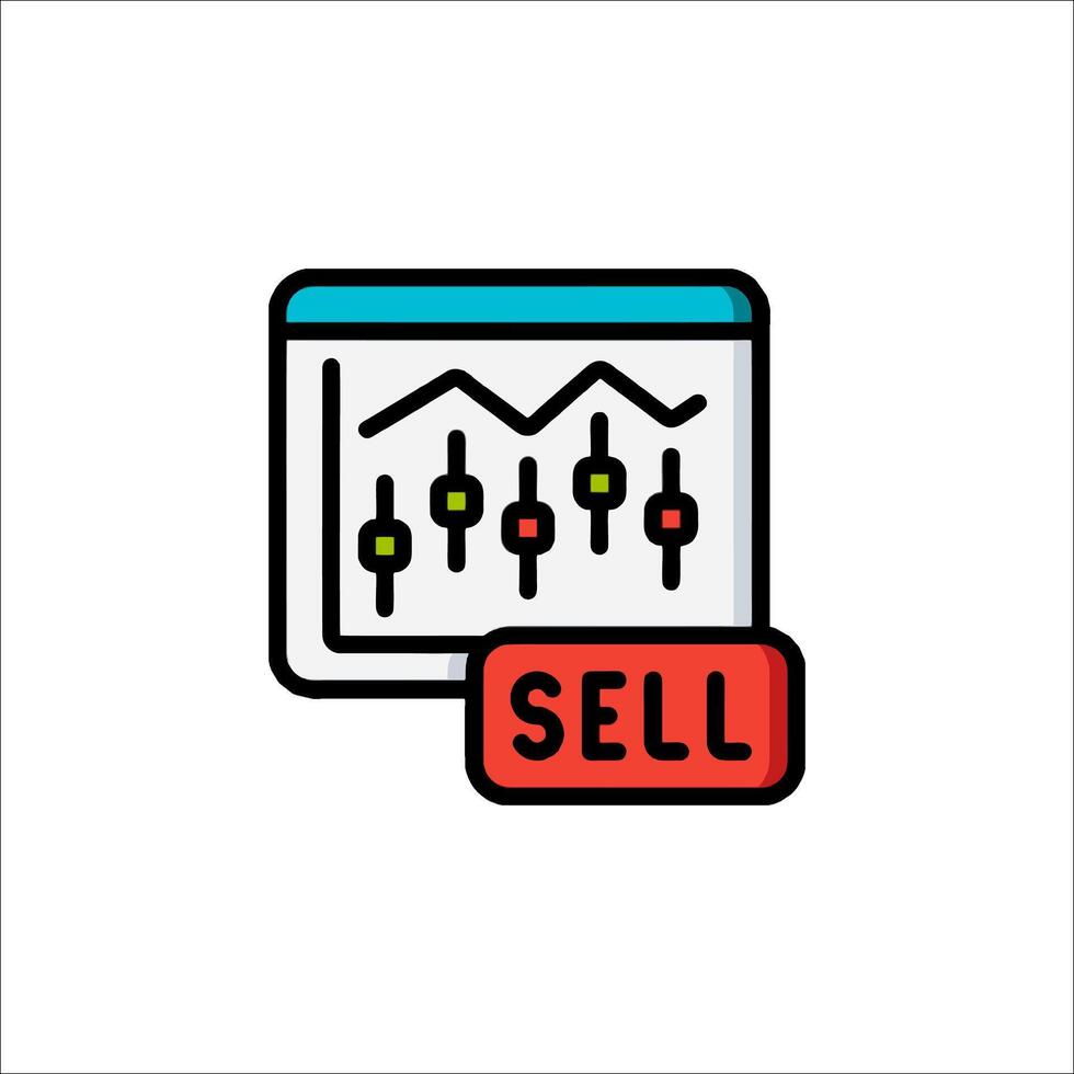 Sell icon illustration vector