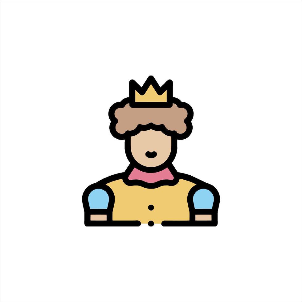 Prince icon illustration vector