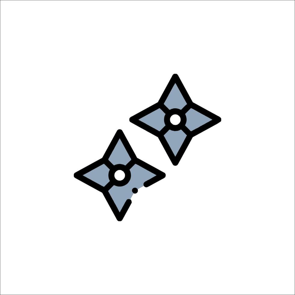 Two small blue stars on a white background vector