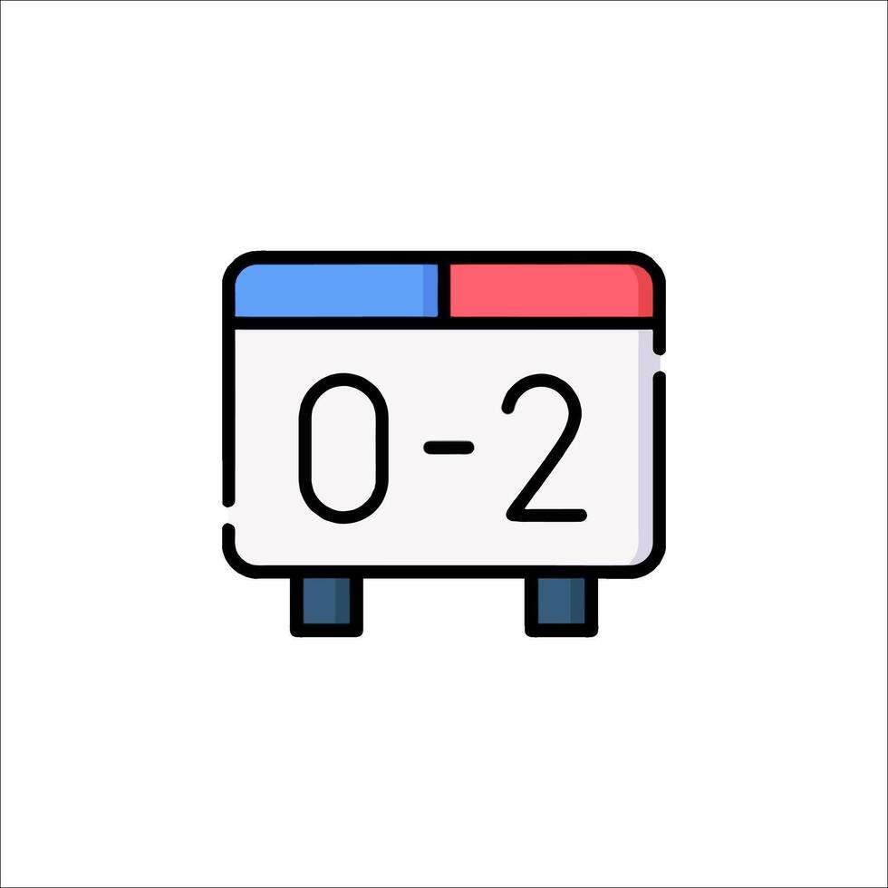 A calendar with the number 2 on it vector