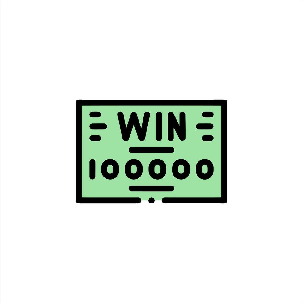 Win 100,000 icon illustration vector