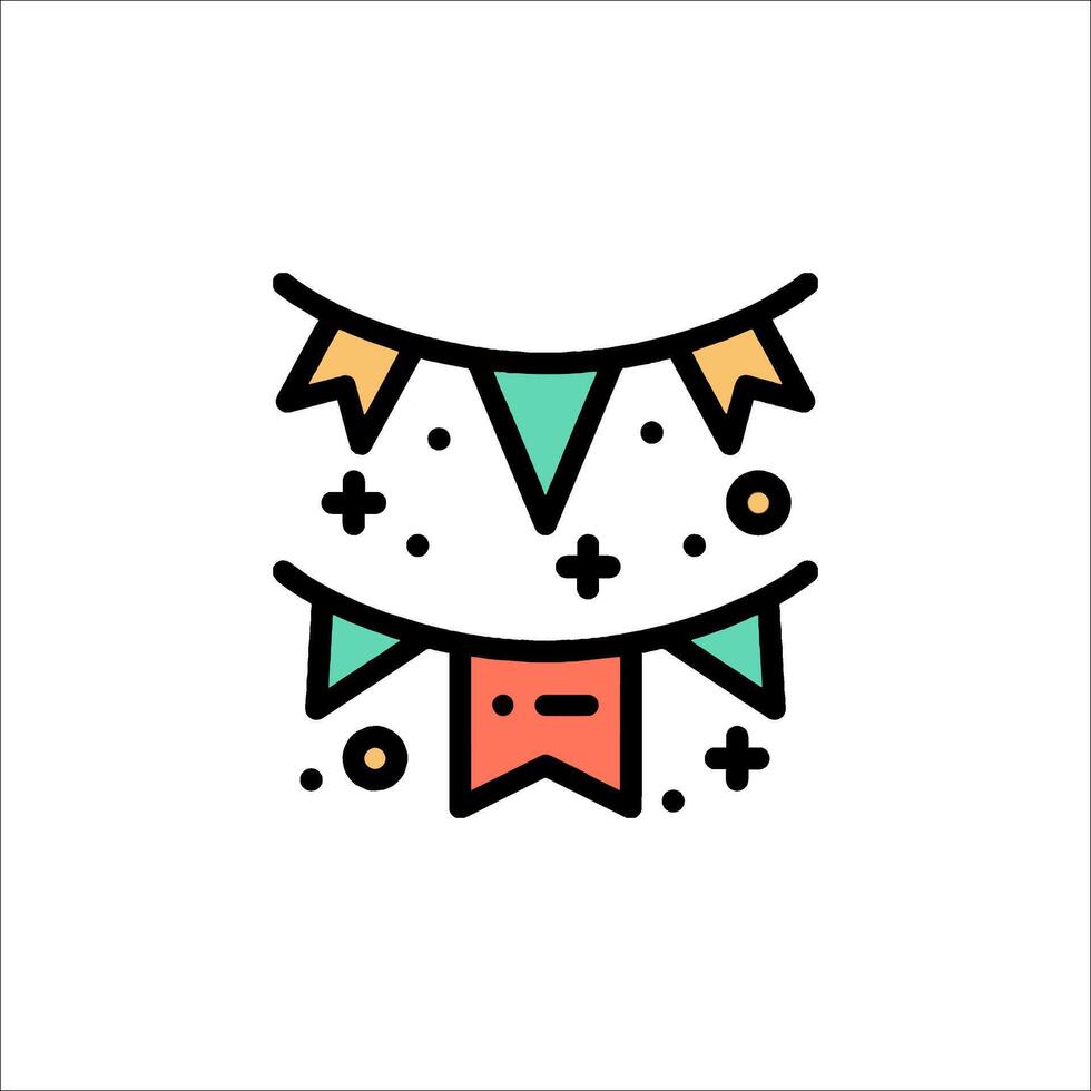 A colorful banner with a smiley face on it vector