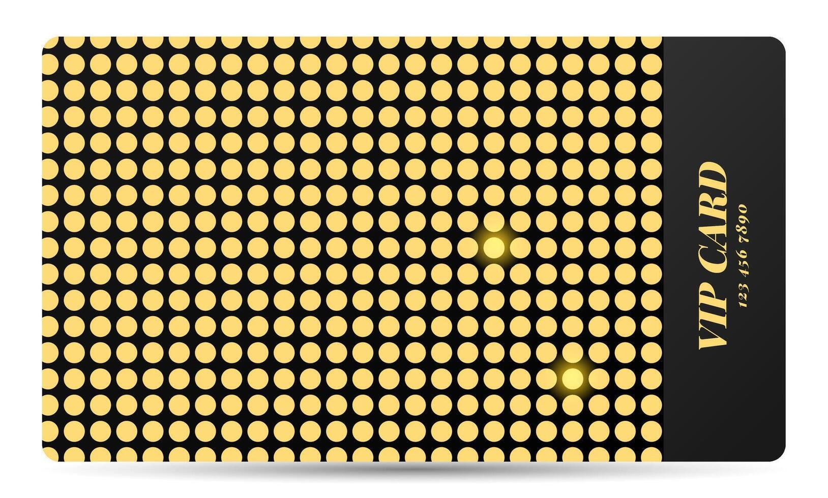 Premium vip card with gold metallic shiny elements. Exclusive illustration for jewelry stores, club, invitation, certificate, party vector