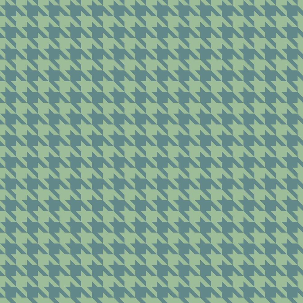 Elegant houndstooth pattern in muted greens. Perfect for backgrounds, textiles, or fashion design. Subtle texture and classic style offer versatile usage. vector
