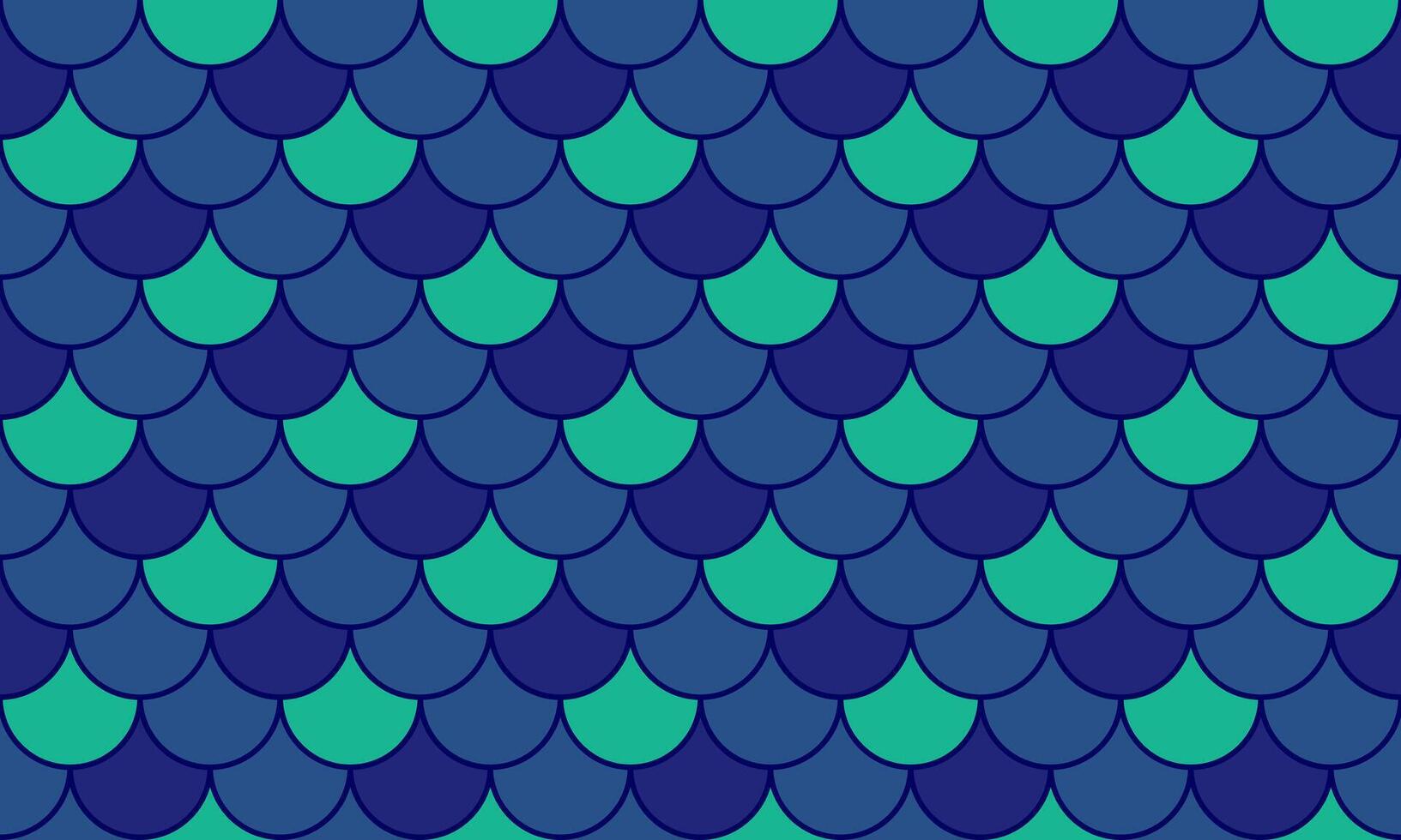 Vibrant teal and navy blue fish scale pattern. Perfect for textile design, website backgrounds, or any project needing a playful, aquatic feel. vector