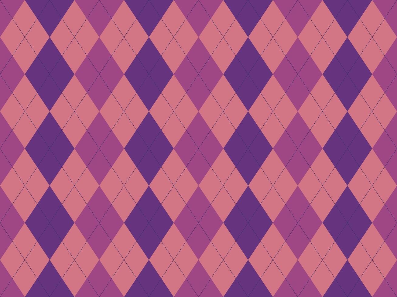 Elegant purple and pink argyle pattern. Perfect for backgrounds, textile designs, or website templates. vector