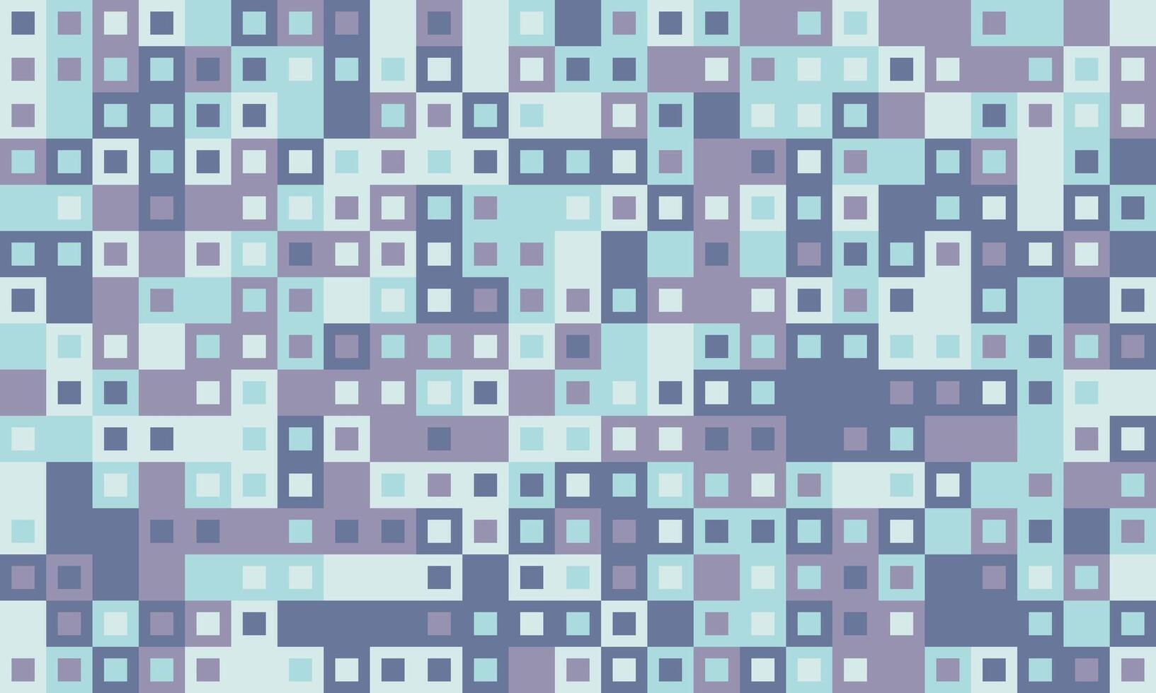 Abstract geometric background featuring a mosaic of pastel blue and purple squares. Perfect for website banners, tech presentations, or modern design projects. vector