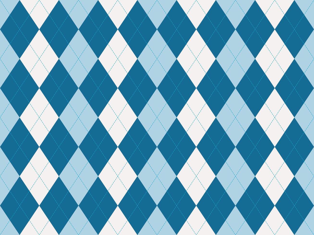 Stylish argyle pattern in calming blues and whites. Perfect for backgrounds, textiles, or website designs. vector