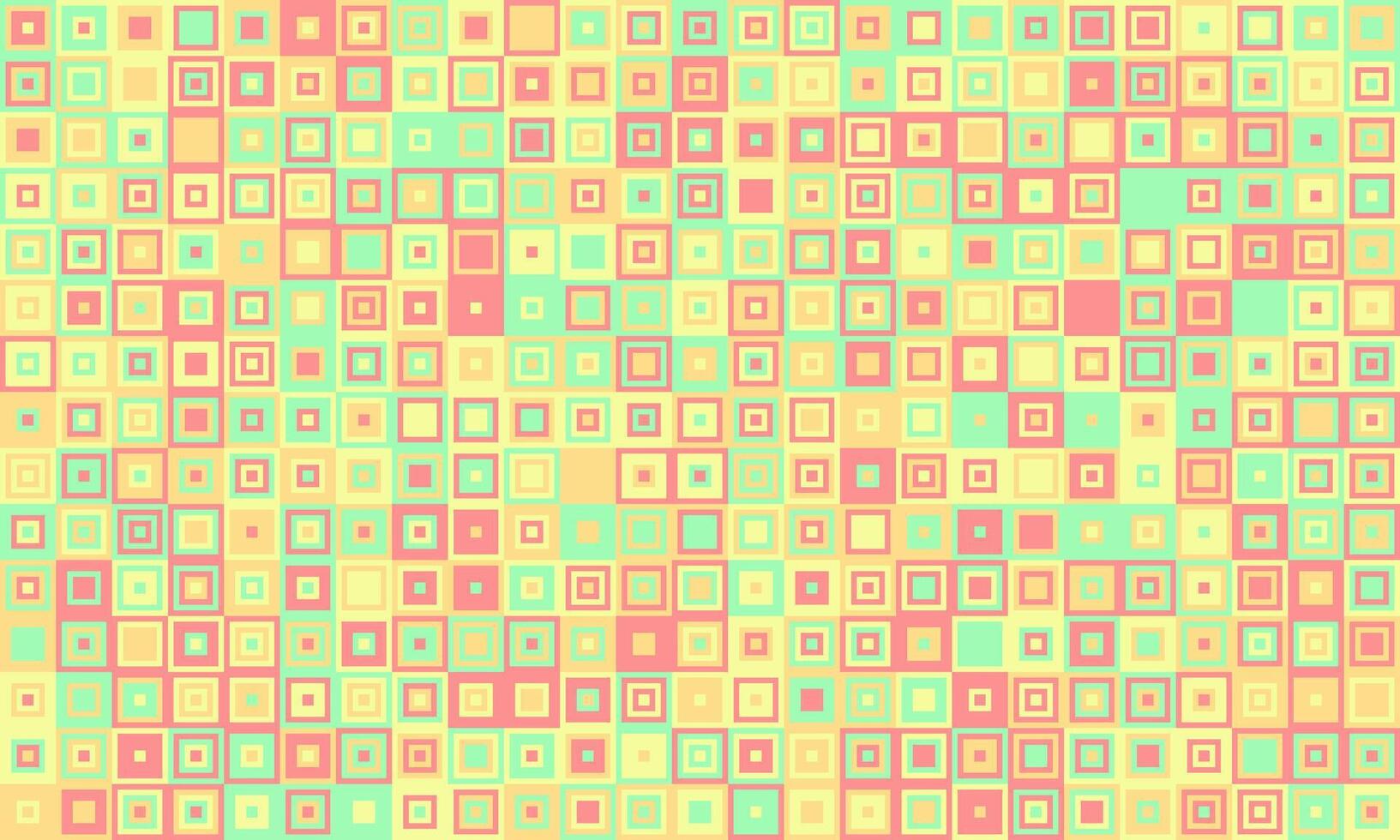 Abstract pastel square pattern background. Perfect for website banners, social media posts, or textile design. This vibrant, geometric design evokes feelings of optimism and playfulness. vector