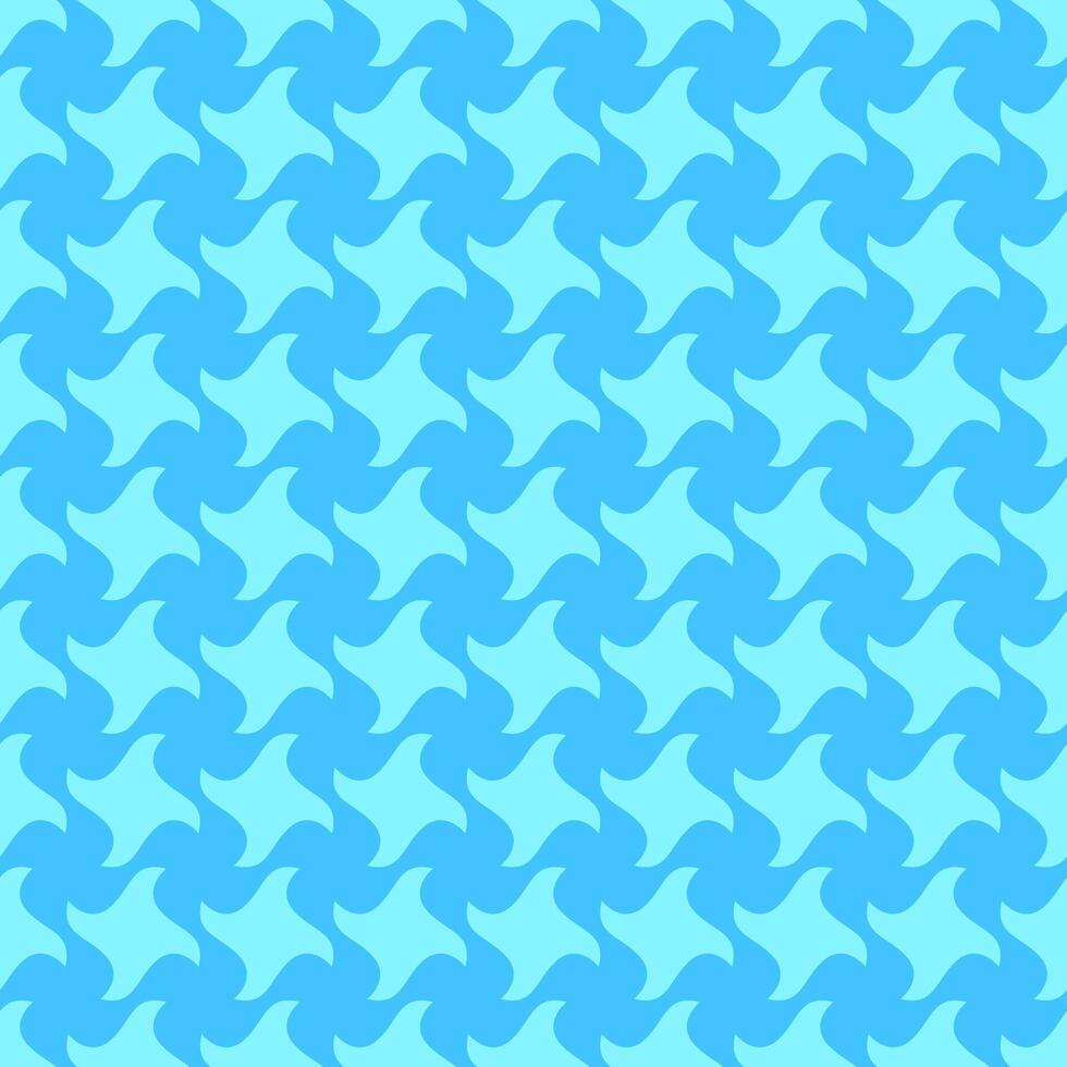 Abstract seamless pattern. Vibrant turquoise blue repeating geometric design. Ideal for textile prints, backgrounds, website design, and modern branding. vector
