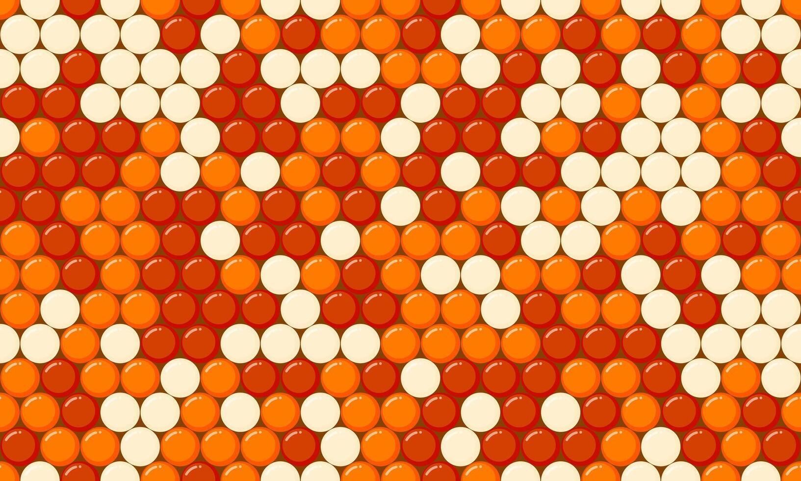 Abstract orange and cream circle pattern. Dynamic diagonal design creates a vibrant, textured background ideal for websites, packaging, or textile prints. vector