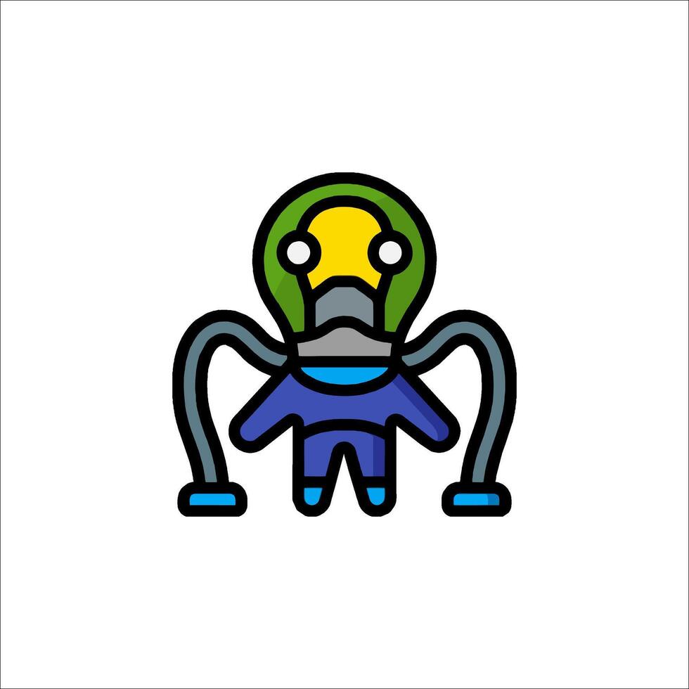 A cartoon character wearing a helmet and holding a hose vector