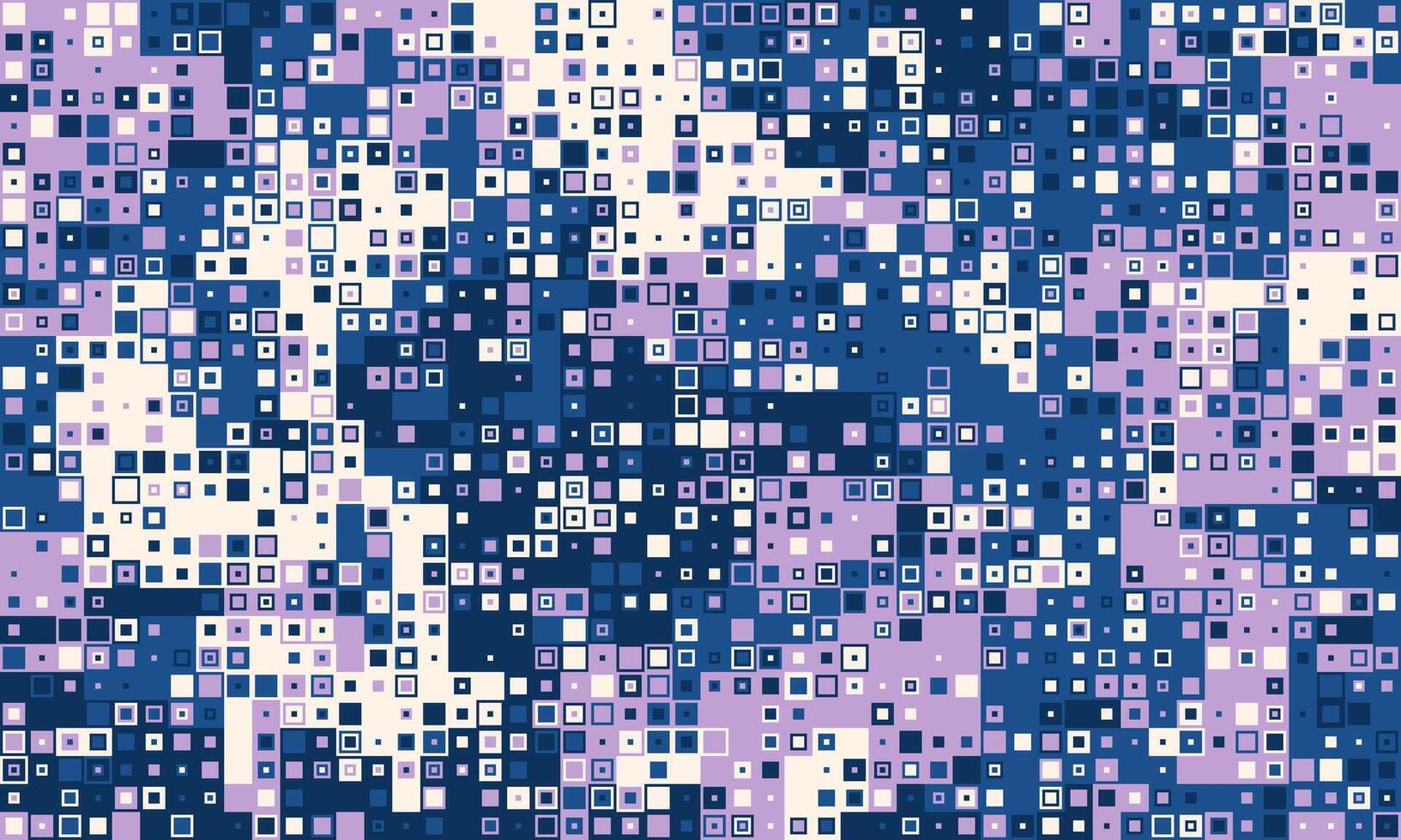 Abstract pixelated pattern in cool tones. Perfect for tech, design, or modern backgrounds. A vibrant mosaic of squares evokes feelings of data, technology, and digital artistry. vector