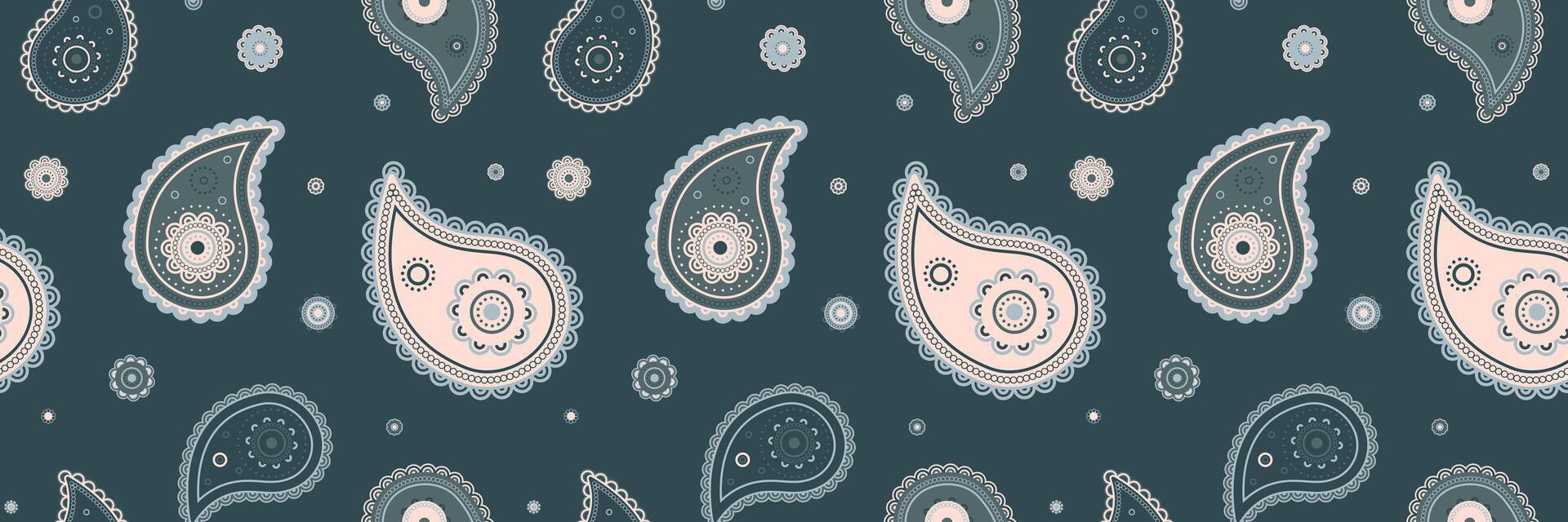 Beauty artistic, drawing paisley. Royalty curtain as scrapbook botanical. Spa tropical as art blossom. vector