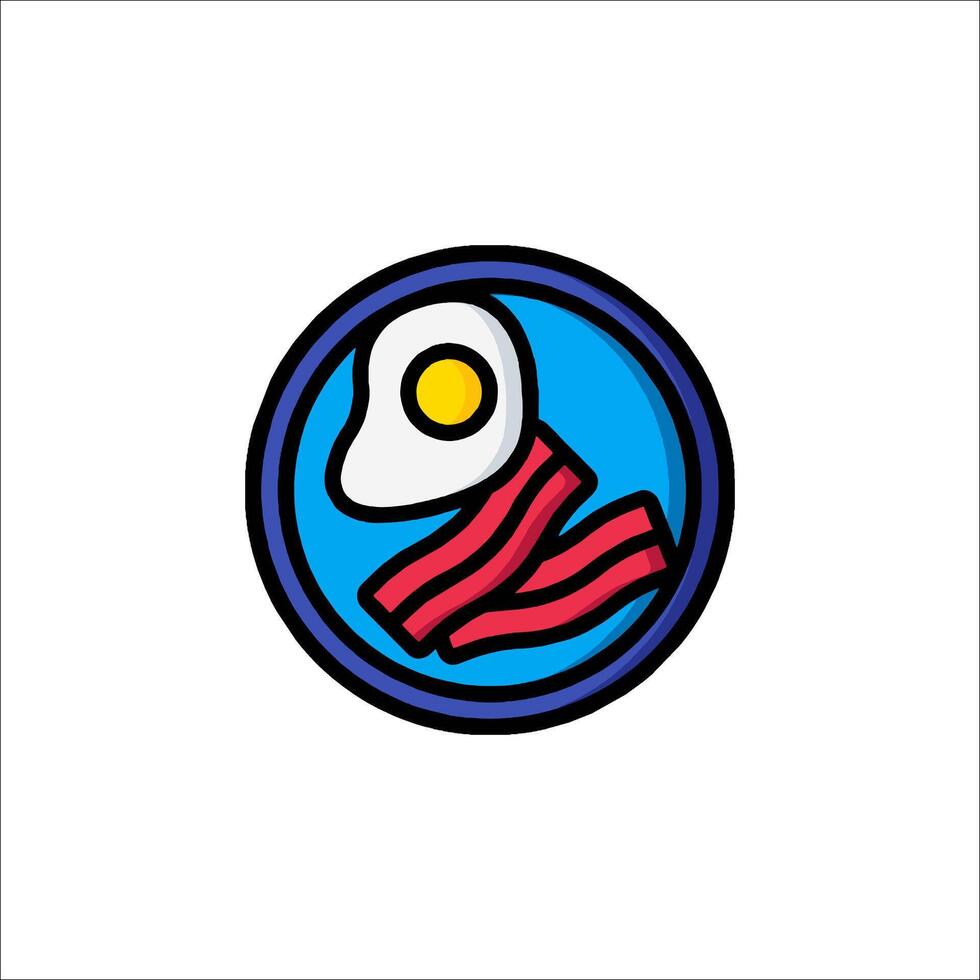 A logo for a breakfast food company vector