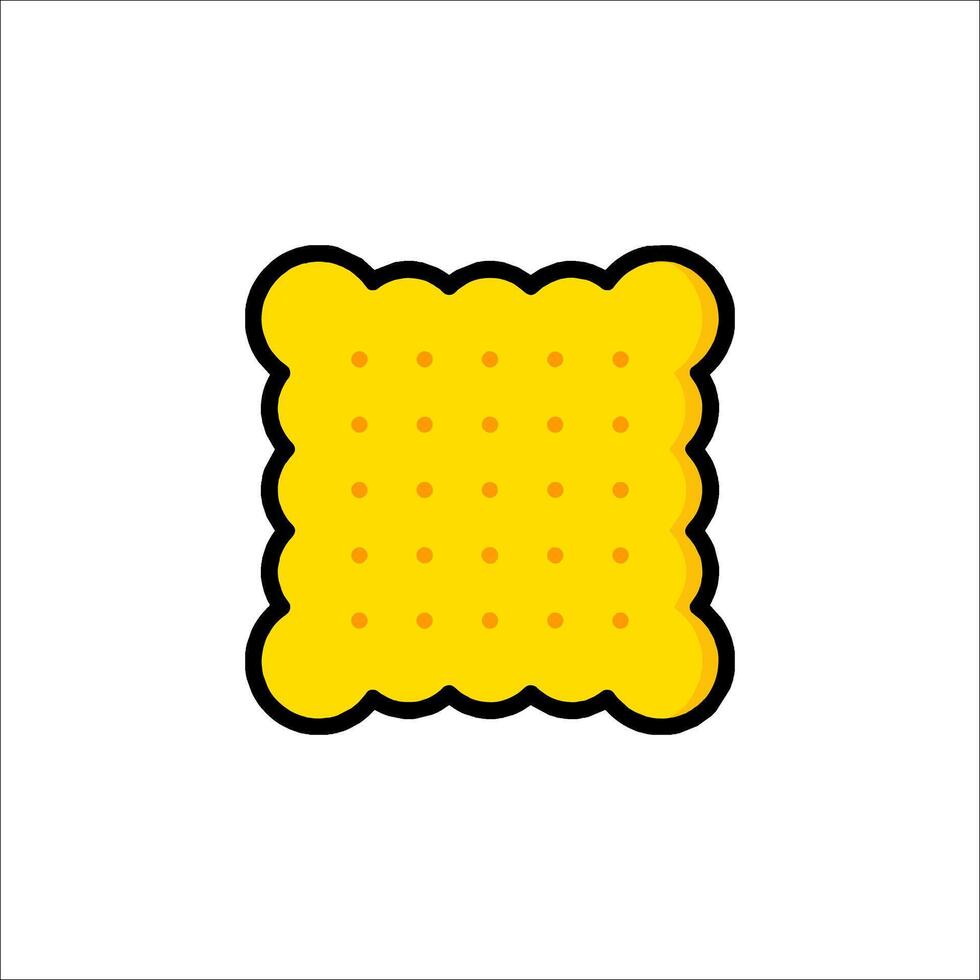 A square of crackers on a white background vector