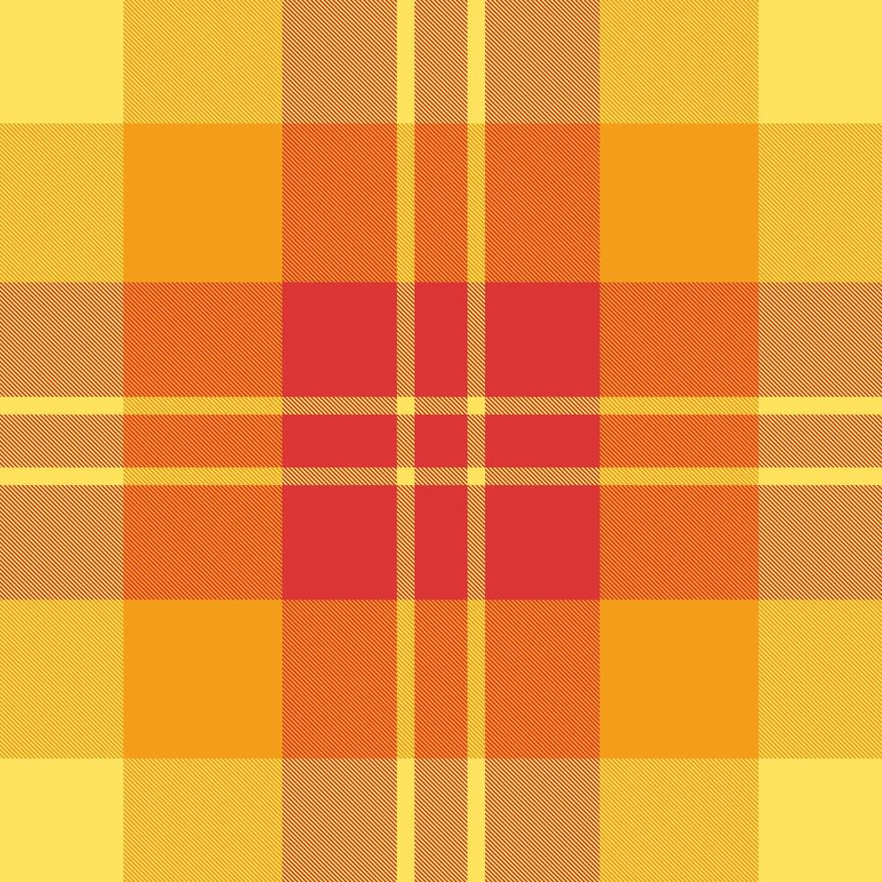 Vibrant warmtoned plaid pattern. Perfect for textile design, backgrounds, or autumnal themes. vector