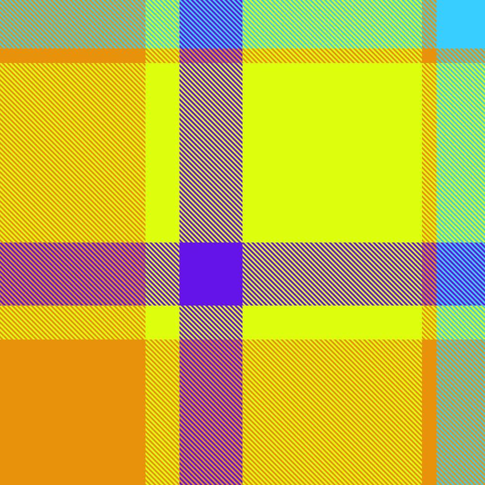 Pastel tartan pattern, contour background check seamless. Packaging fabric plaid texture textile in bright and cyan colors. vector