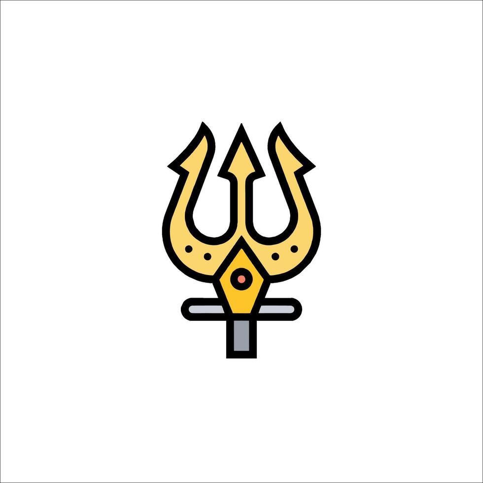 A yellow and black logo for a sword vector