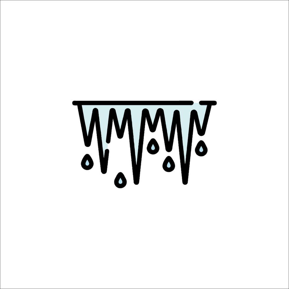 Iceberg icon illustration on white background vector