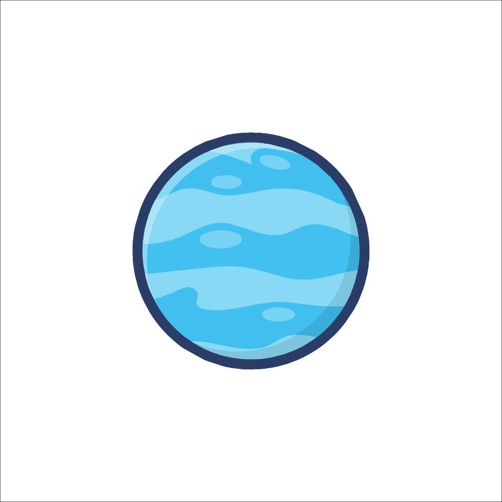 Planet jupiter flat icon illustration vector
