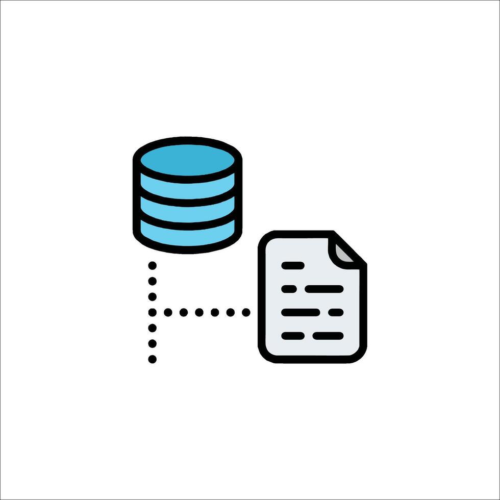 A file icon with a document and a stack of paper vector