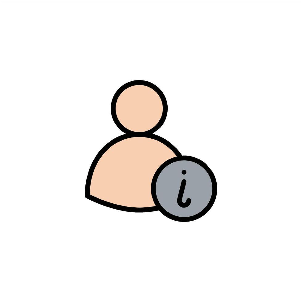 A person with a coin icon on a white background vector