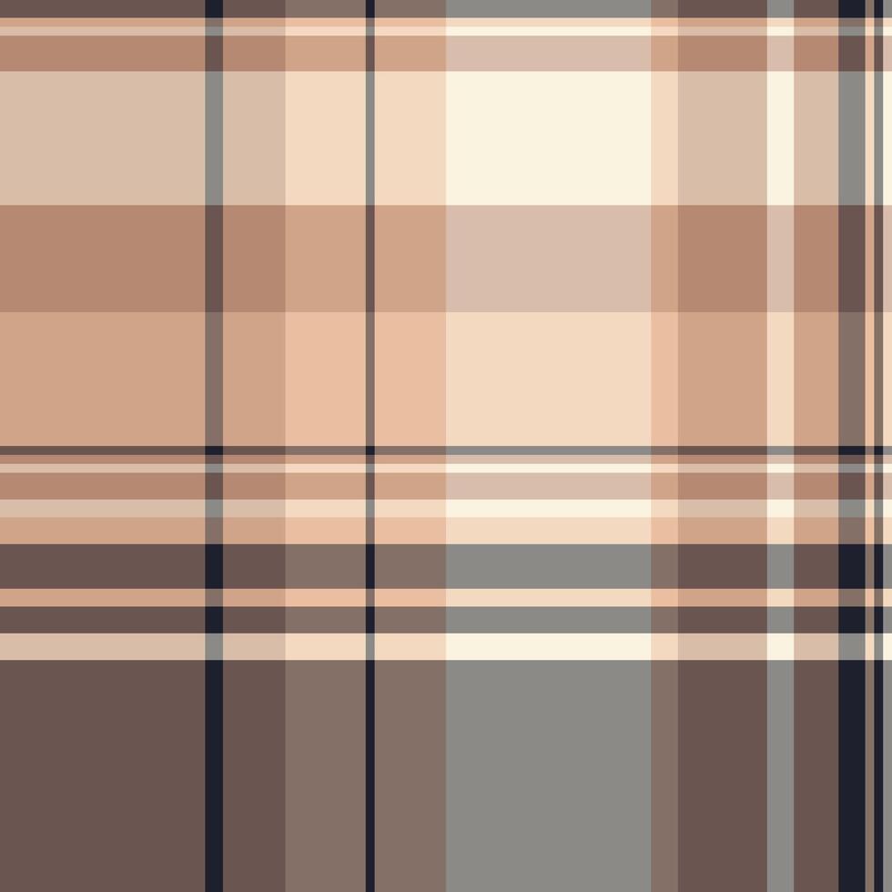 Bedding textile background tartan, cover seamless check. Present pattern texture fabric plaid in orange and pastel colors. vector